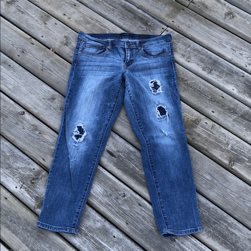 Jessica Simpson Distressed Weekend Relaxed Jeans